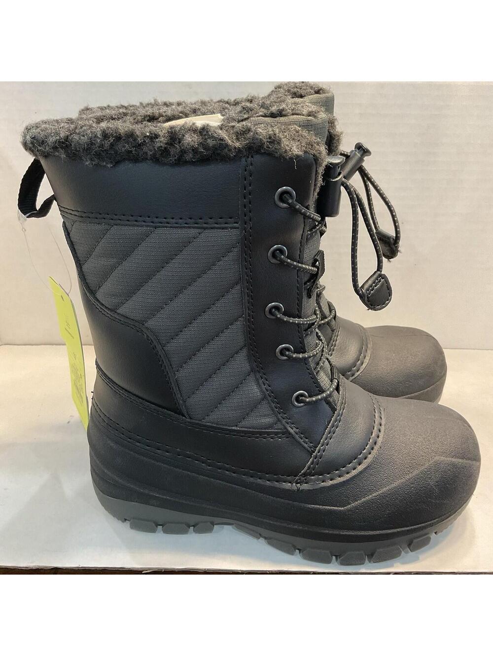 All in Motion Skylar Kids' Insulated Waterproof Winter Boots - Youth 13- Black